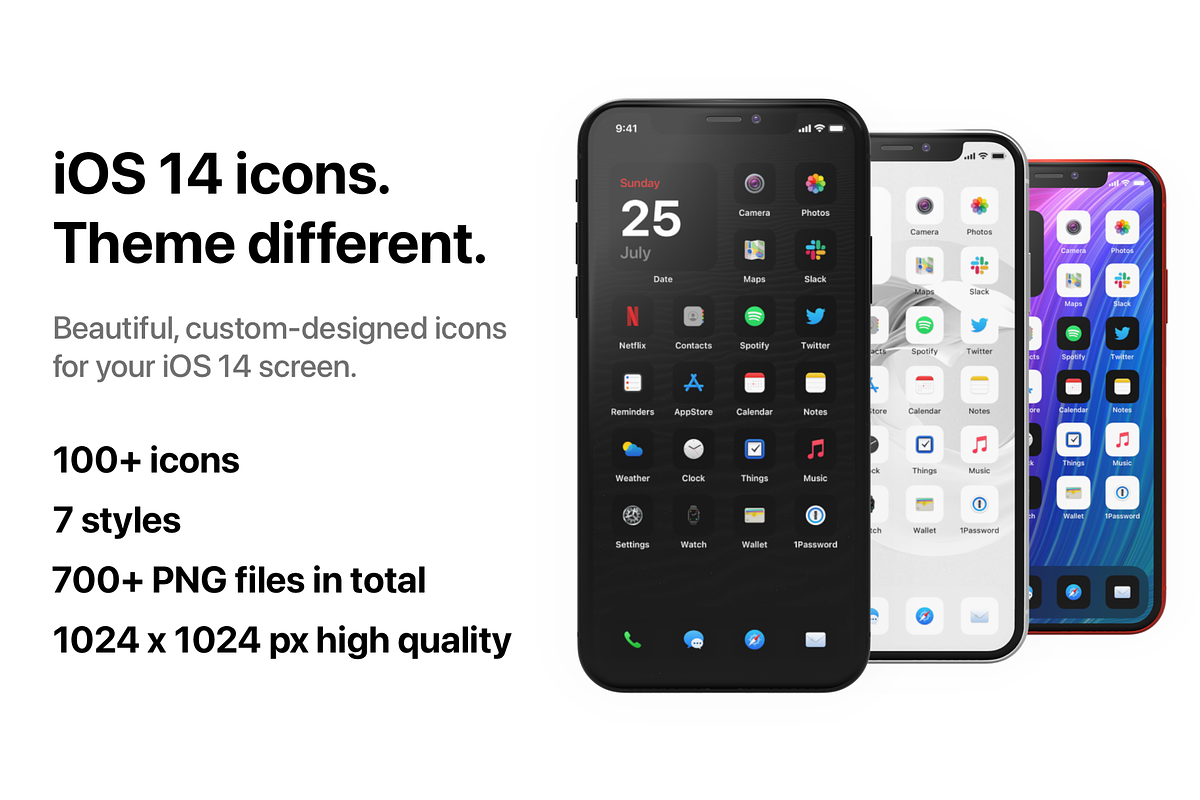 iOS 14 icons. Theme different., an Icon by iconinja (Photo 1 of 4)