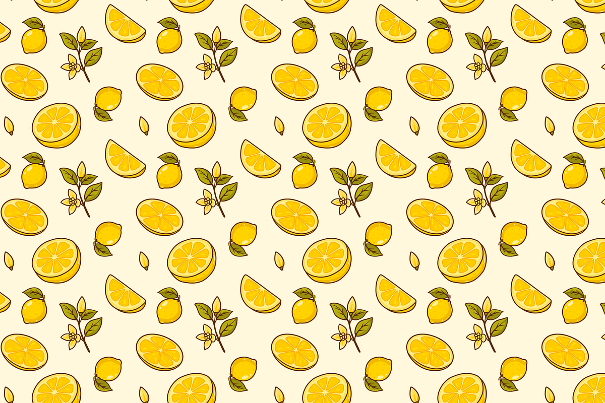 Lemon Seamless Pattern, a Pattern Graphic by Laimmilka (Photo 2 of 3)