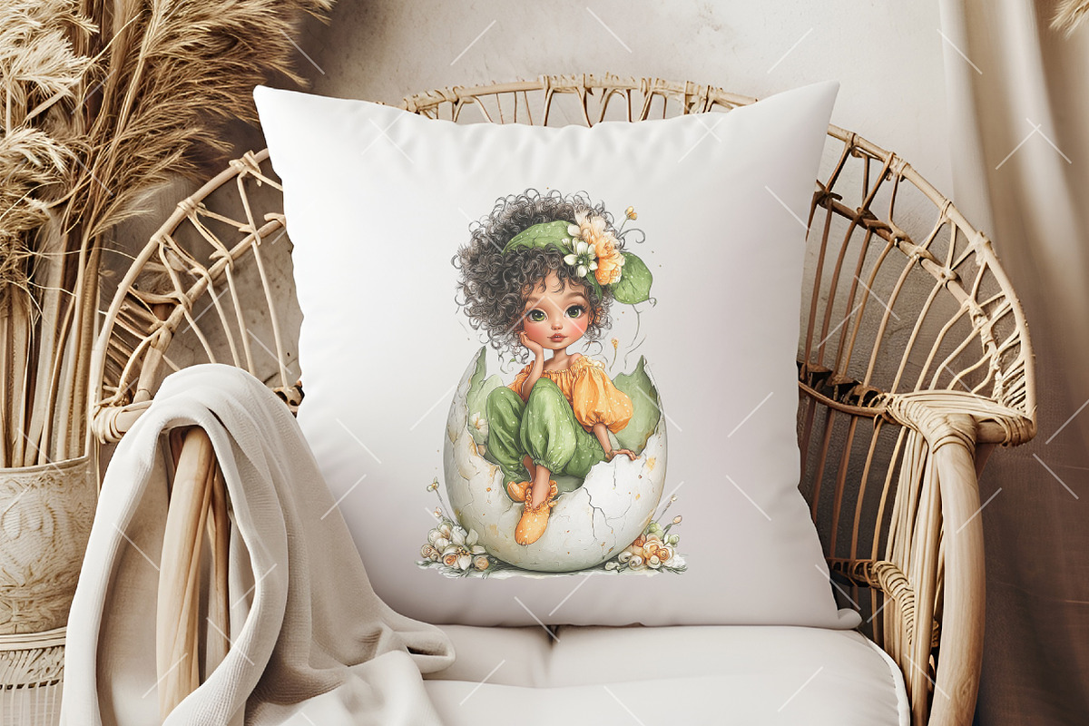 Whimsical Easter Fairy Clipart, an Illustration by OK Design (Photo 4 of 6)