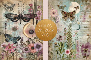 Butterflies & Moons Decoupage Set