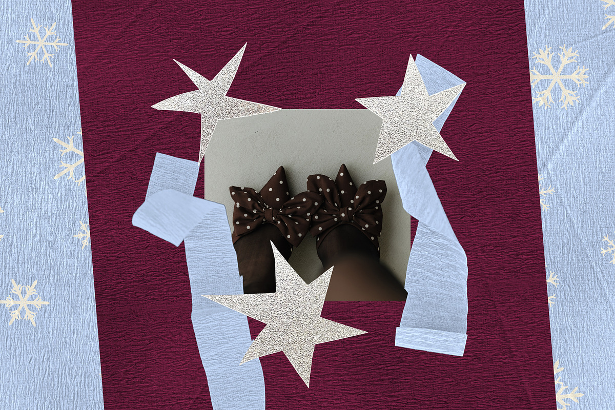 Crepe Snowflakes and Glitter Stars, an Object Graphic by Anzhelika (Photo 9 of 12)