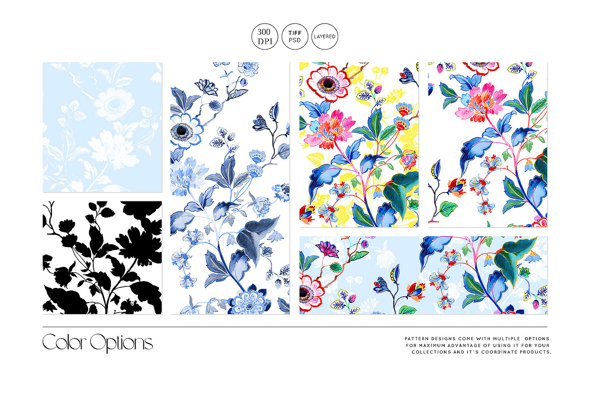 Fluerish seamless Patterns & Motifs, a Pattern Graphic by Pink Linen (Photo 3 of 10)