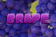 3D Fruit Text Styles for Photoshop, a Layer Style Add-On by Creativenauts (Thumbnail 3 of 6)