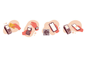 Illustration of hands making, a Technology Illustration by Sabelskaya