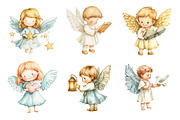 Little Angel Clipart, an Illustration by Design Market (Thumbnail 3 of 4)