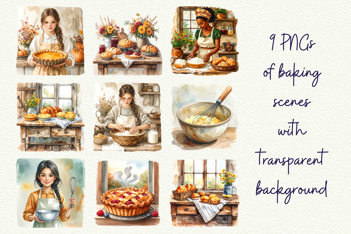 Cute Cottage Baking, an Object Graphic by Anna Design Studio (Photo 5 of 10)