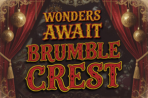 Brumble Crest - Carnival Wonders, a Handwritten Font by HypeWorksCo