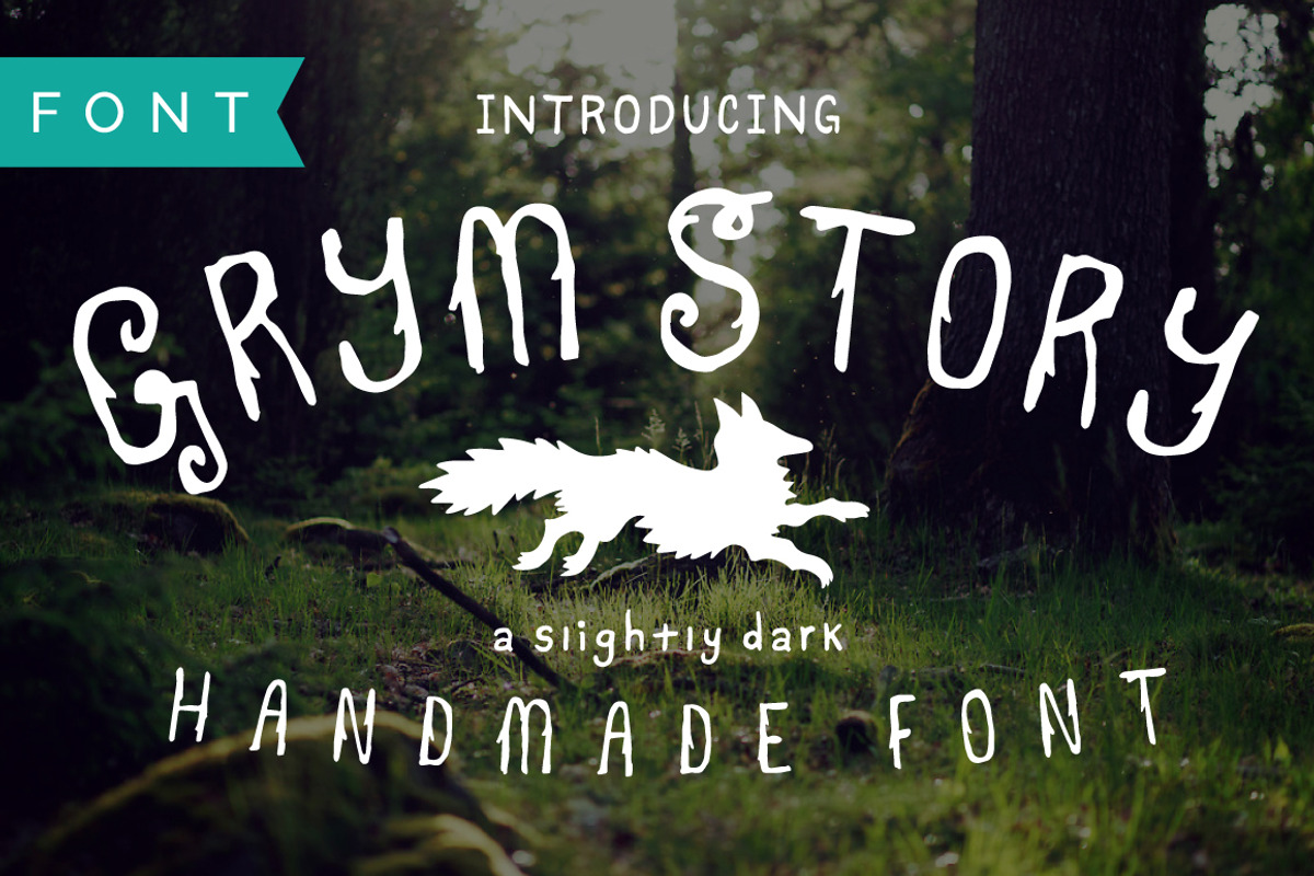 Grym Story Hand-Drawn, True Type.