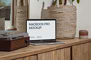 Realistic Staged MacBook Pro Mockup, a Books & Magazine Mockup by Area Mockups (Thumbnail 2 of 4)