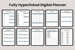 2025 Digital Planner 365 Days Canva