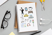 Playful City Vibes Illustration Set, an Object Graphic by Housui Patterns (Thumbnail 3 of 6)