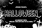 Halloween Include 4 File Fonts, a Script Font by NJ Studio (Thumbnail 1 of 14)