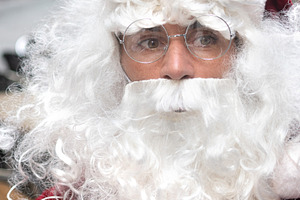 Close up portrait of Santa Claus looking at camera, a Holiday Photo by etorres69