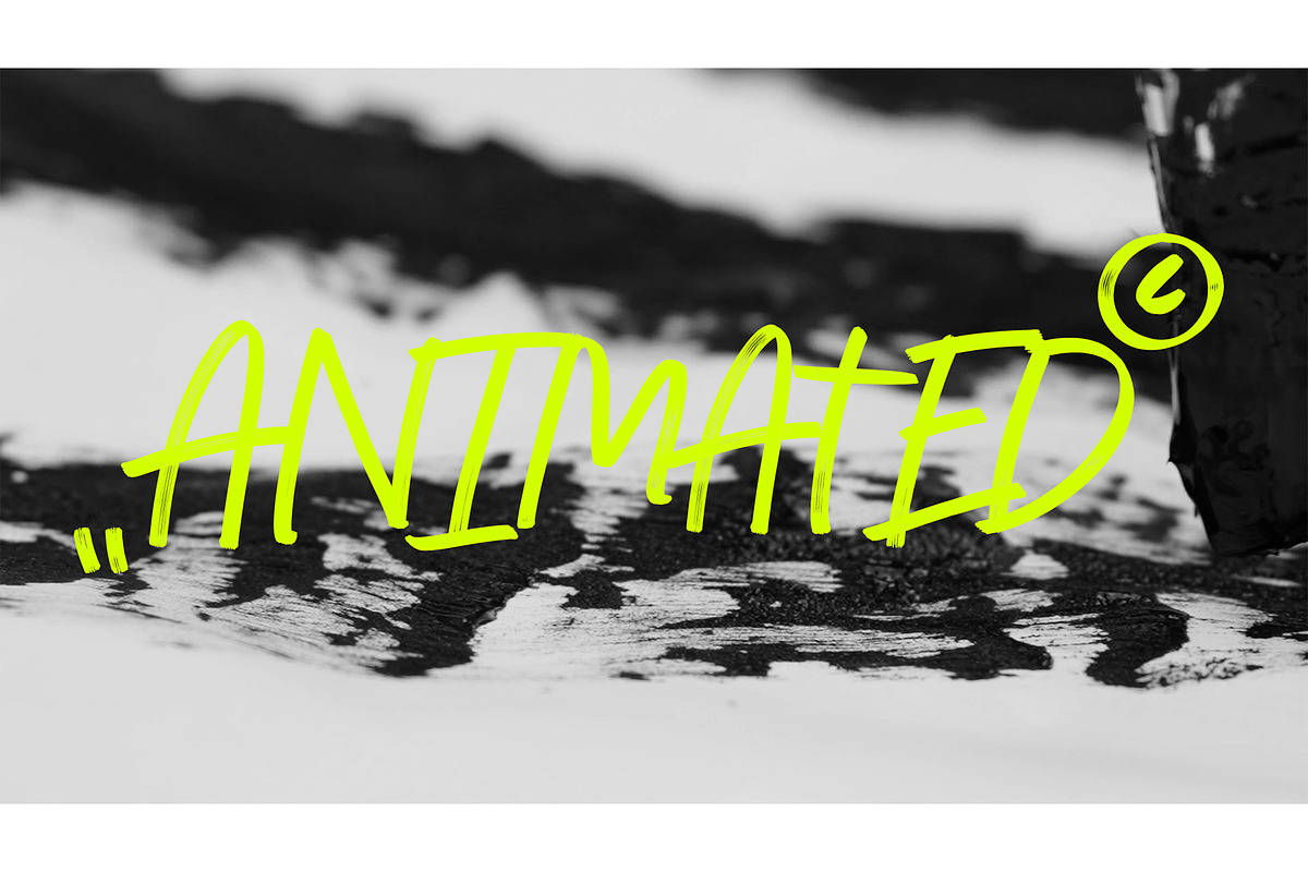 Animated Marker Font - BLACKDOT, a Script Font by ana & yvy (Photo 12 of 20)