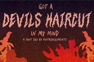 Devils Haircut Explosive Font Duo