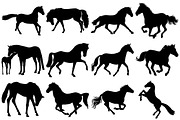 Horse Silhouettes AI EPS PNG, an Illustration by FrankiesDaughtersDesign (Thumbnail 2 of 7)