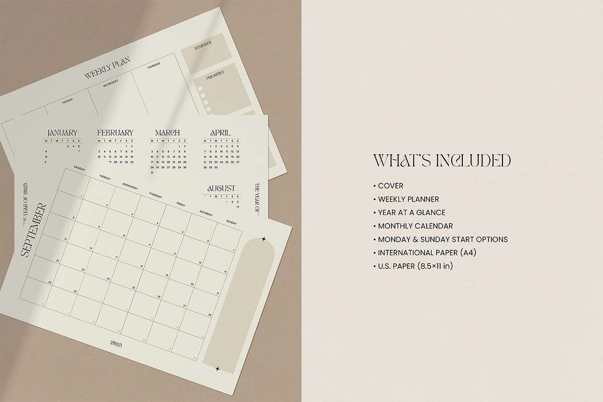 2025 Calendar & Planner, a Templates & Theme by May Motif (Photo 2 of 10)