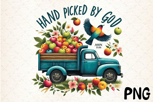 Hand Picked By God Sublimation, an Illustration by Rose Art