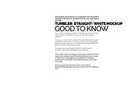 White Straight Tumbler Mockup Arbor, a Cups & Container Mockup by Banana Mockups (Thumbnail 5 of 6)