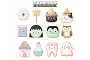 Halloween Cookie Clipart: Watercolor, an Illustration by CharmClipart (Thumbnail 5 of 8)