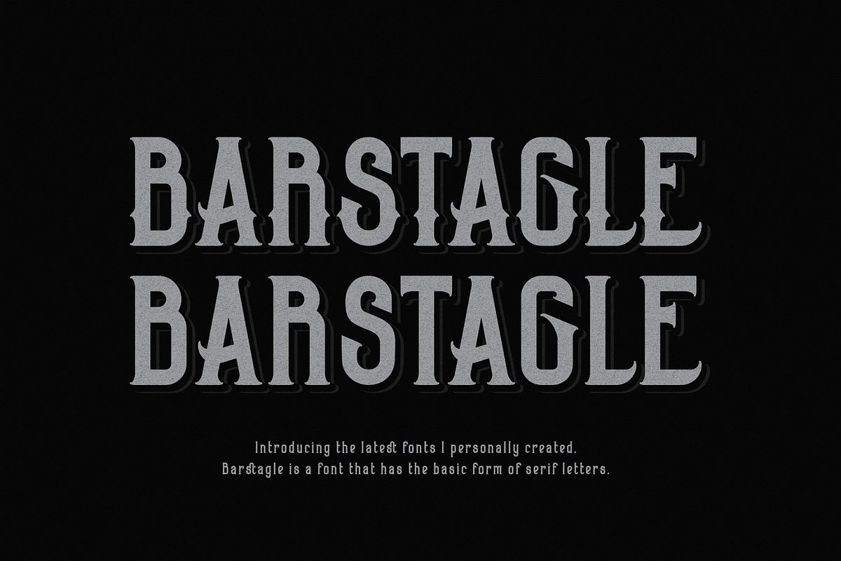 Barstagle for Vintage Brand & Logo, a Serif Font by ilhamtaro (Photo 1 of 9)