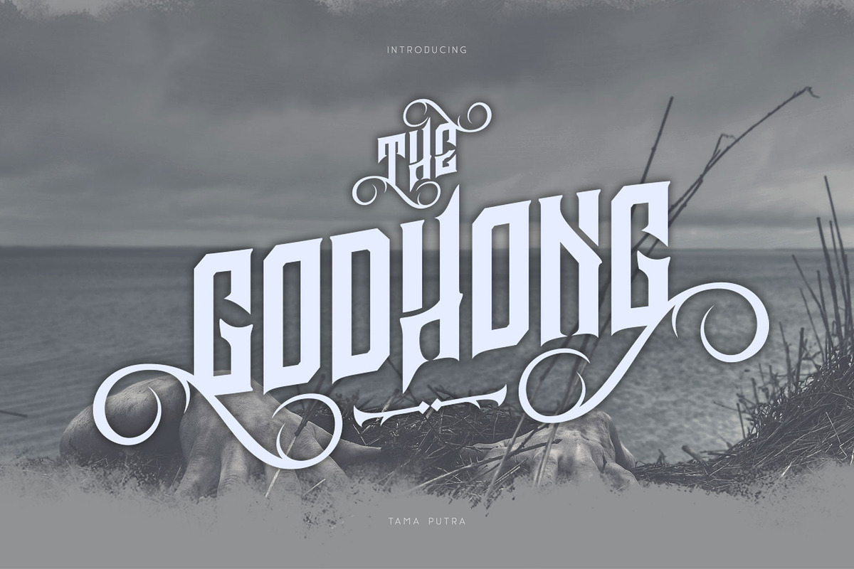 Godhong Decorative Font, a Serif Font by Vacatype Co. (Photo 1 of 5)