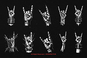 10 Bundle Dark Art Metal Hand Sign, an Illustration by Morspective (Thumbnail 6 of 7)
