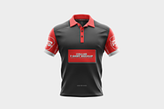 Team Collar Jersey T-Shirt Mockup, a Shirt Mockup by Se٧enStudio (Thumbnail 2 of 2)