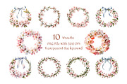 Cherry Blossom Watercolor Clipart, a Decorative Illustration by ForhadGFX (Thumbnail 6 of 13)