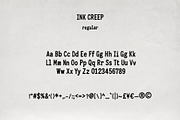 Ink Creep - Ink Bleed Font Family, a Slab Serif Font by Mneme (Thumbnail 6 of 10)