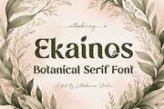 Ekainos Font: Nature Botanical Serif, a Serif Font by Letterhanna Studio (Thumbnail 1 of 9)