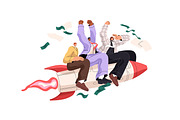 Business people set. Startup concept, a Person Illustration by PaperTrident (Thumbnail 7 of 13)