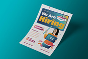 White Job Hiring Teacher Flyer, a Flyer Template by Neermana (Thumbnail 2 of 4)