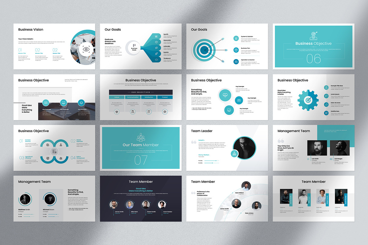 Business Plan Presentation Template, a Presentation Template by GoldenPixelStudio (Photo 10 of 20)