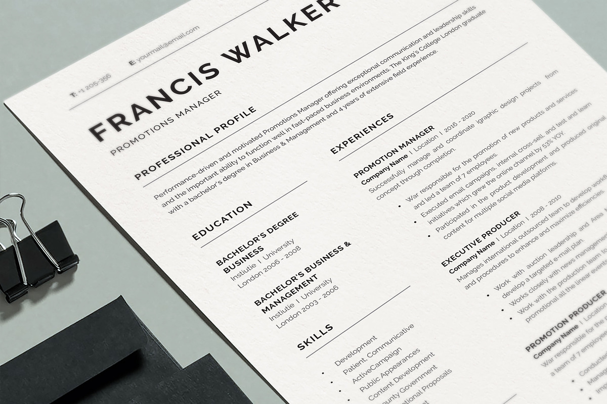 Resume/CV, a Resume Template by UX-group (Photo 6 of 7)