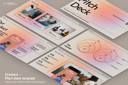 Pitch Deck - Gradient, a Presentation Template by Oday Noon