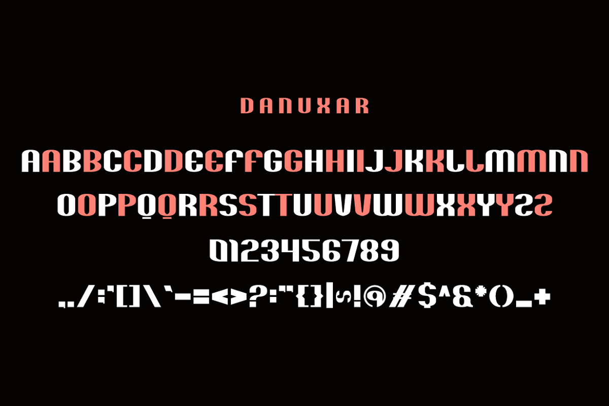 Danuxar - Sport Font, a Sans Serif Font by Iqsiart Studio (Photo 5 of 6)
