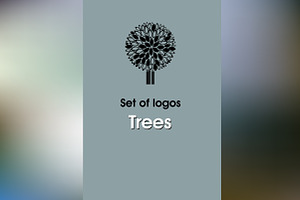 Set of logos - trees