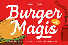 Burger Magis Modern Script Font
