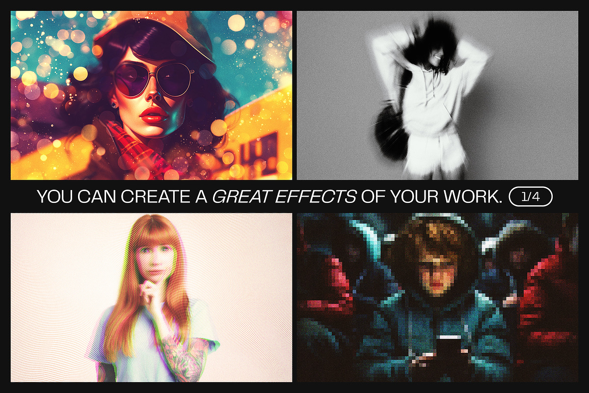 12 Photo Effect Templates, a Brushes & More by iDoodle Studio (Photo 3 of 6)