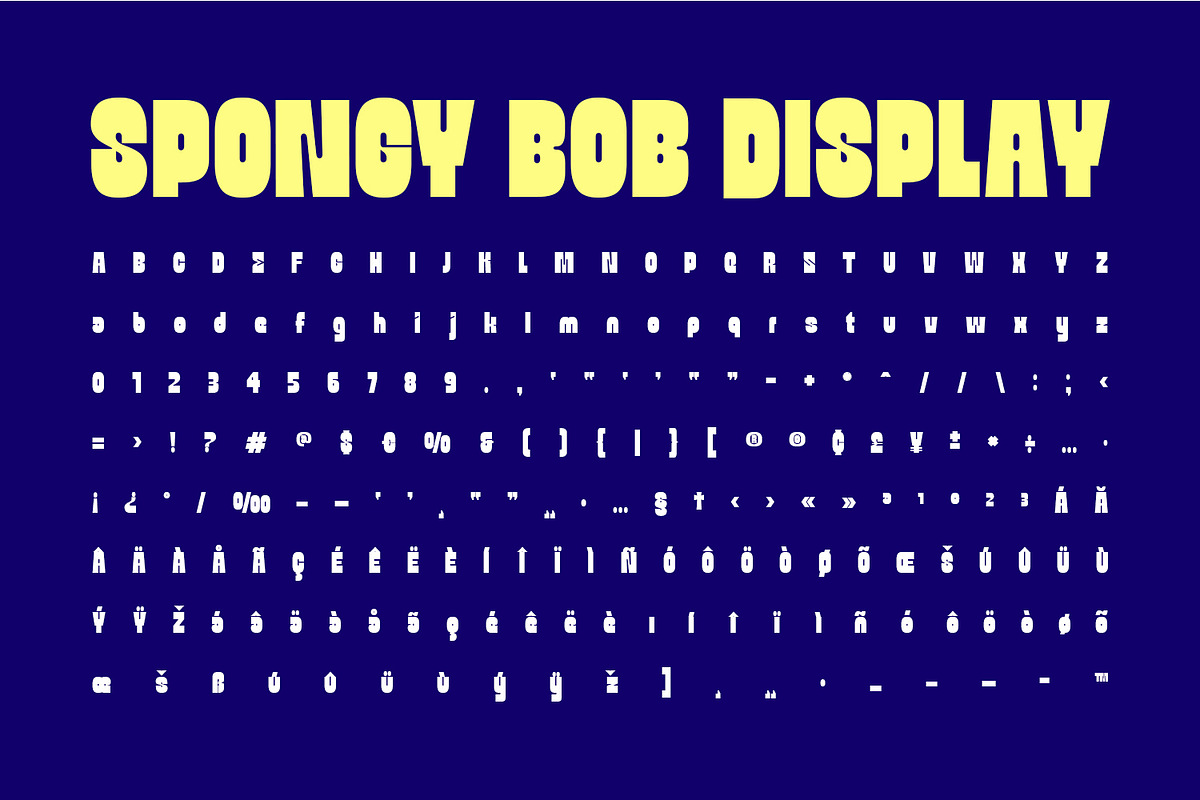 Spongy Bob Display, a Sans Serif Font by Foxtype (Photo 6 of 6)