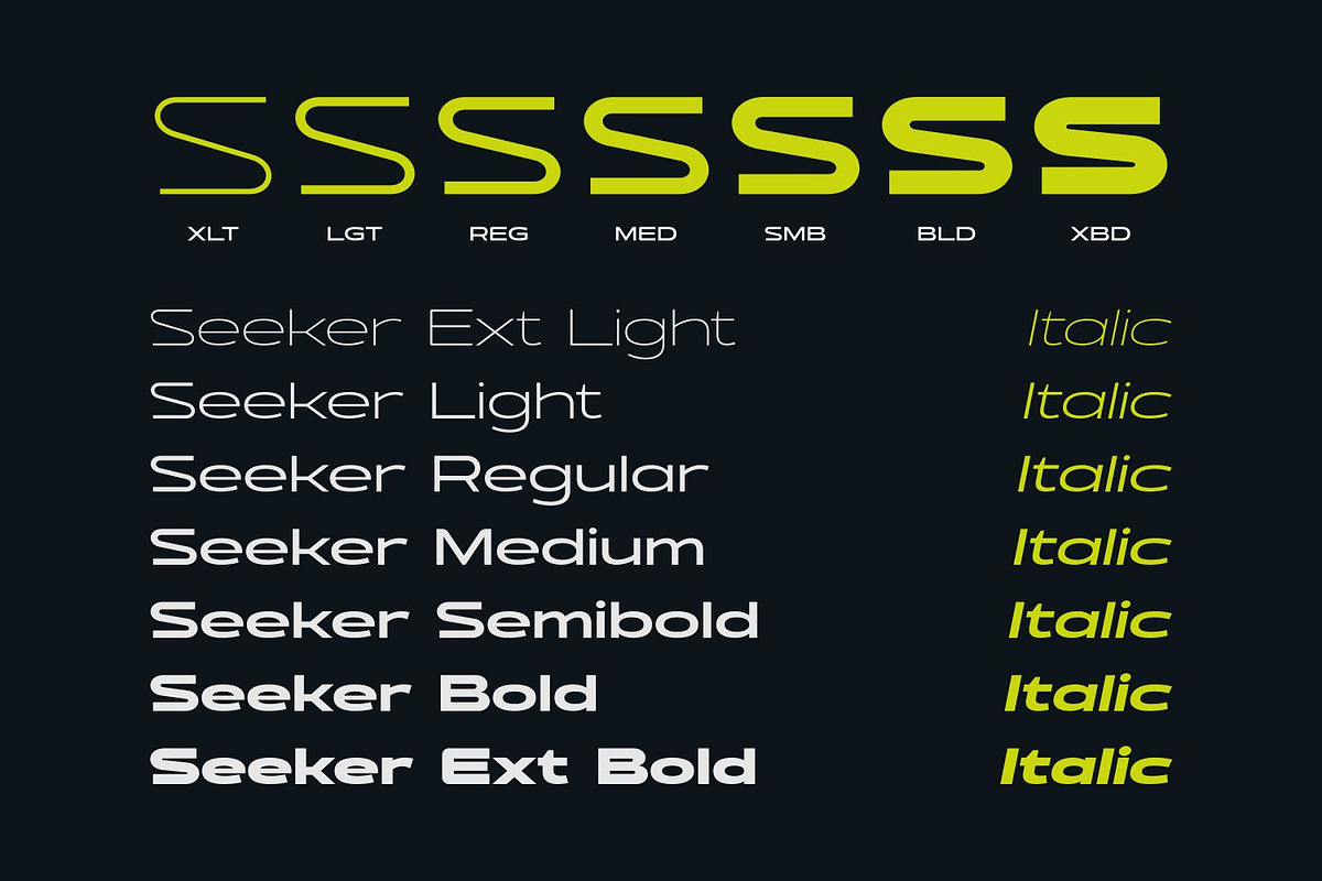 Seeker - Wide Sporty Branding Font, a Sans Serif Font by Asenbayu (Photo 2 of 15)