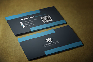 Blueblackish Business Card Template