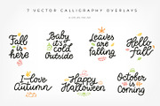 Autumn Collection, vector letterings, an Illustration by Nina's Illustration Shop (Thumbnail 3 of 5)