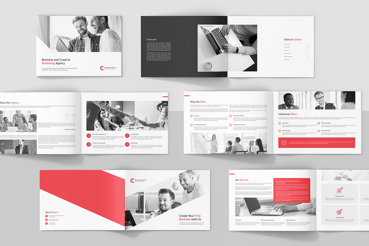Business Marketing Company Landscape, a Brochure Template by artbart (Photo 2 of 9)