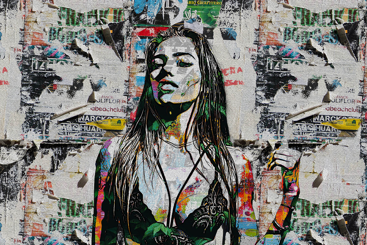 Collage Poster Art Photoshop Action, an Action Add-On by MRI STUDIO (Photo 6 of 8)