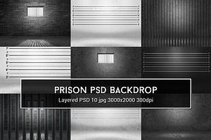Prison PSD Backdrop