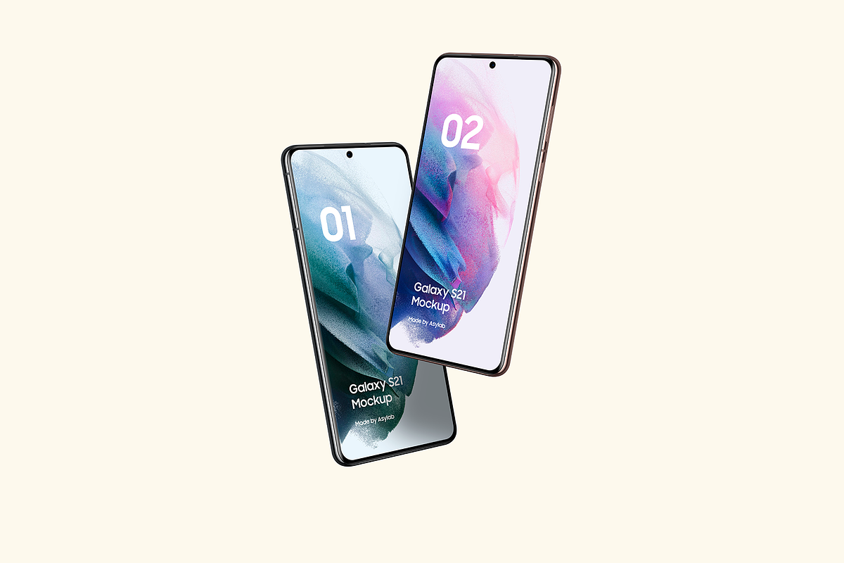 Galaxy S21 - 20 Mockups Scenes, an Android Mockup by Asylab (Photo 34 of 40)