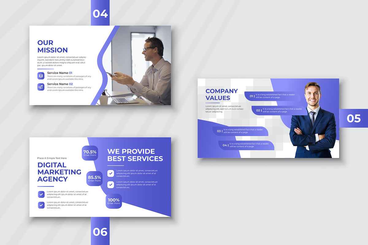 Pitch Deck PowerPoint Template, a Presentation Template by pixelcreatx (Photo 2 of 4)