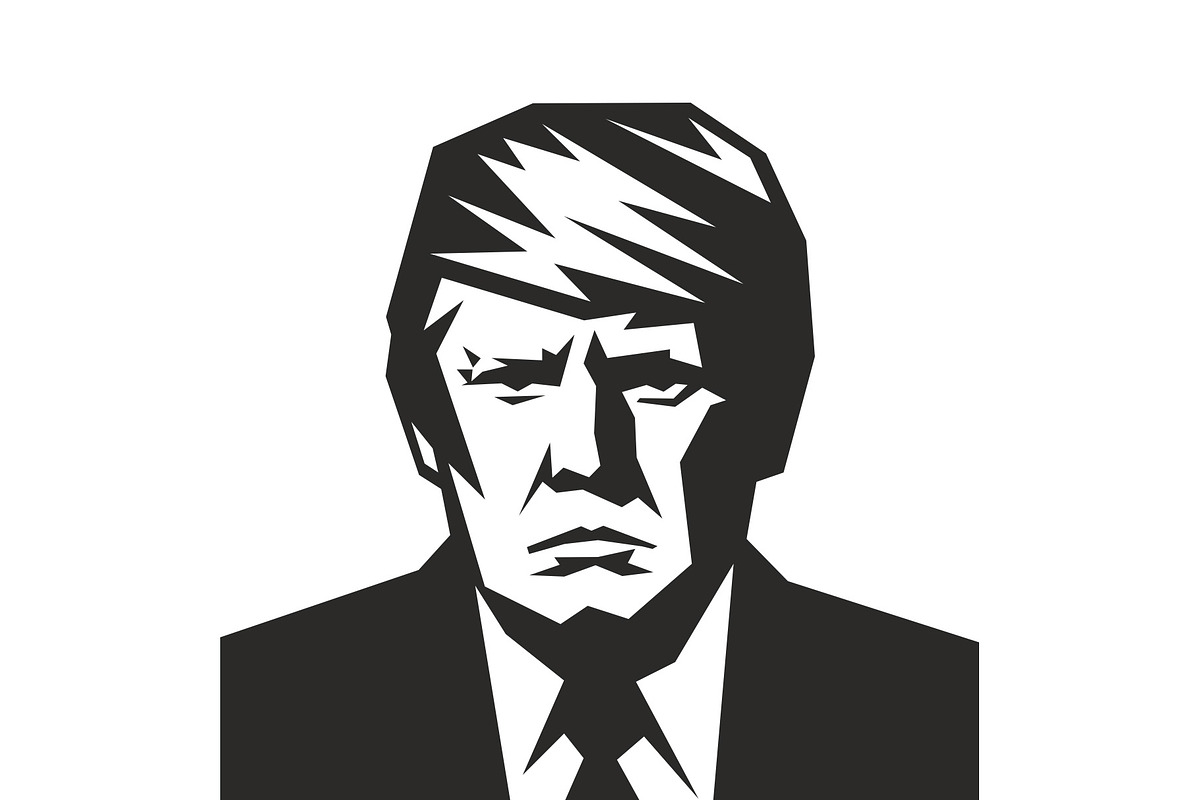 Donald Trump Vector Illustration, a Person Illustration by Milk Design
